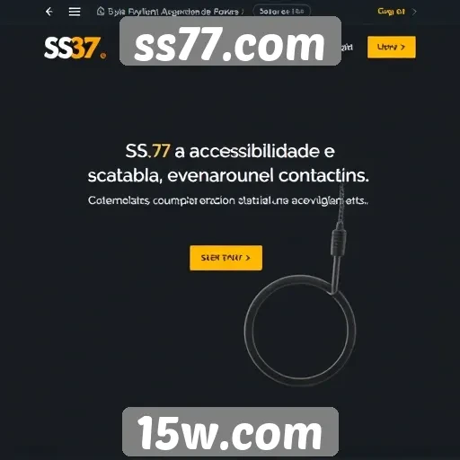 Acessibilidade e usabilidade no site ss77.com